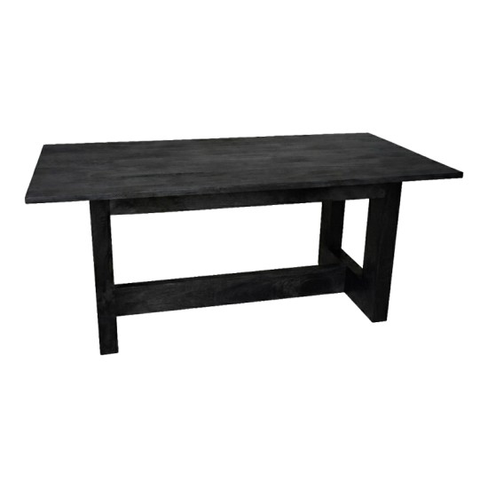 Τραπέζι Senza  μαύρο μάνγκο ξύλο 180x90x76εκ