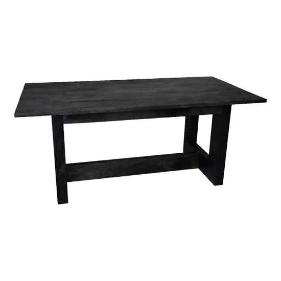 Τραπέζι Senza  μαύρο μάνγκο ξύλο 180x90x76εκ