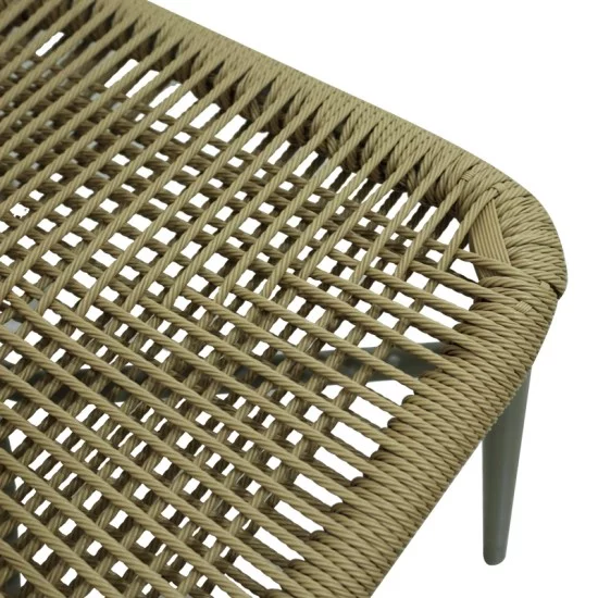 Καρέκλα στοιβαζόμενη Agus αλουμίνιο-pe rattan σε φυσική απόχρωση 55x63x77εκ Καρέκλα στοιβαζόμενη Agus αλουμίνιο-pe rattan σε φυσική απόχρωση 55x63x77εκ