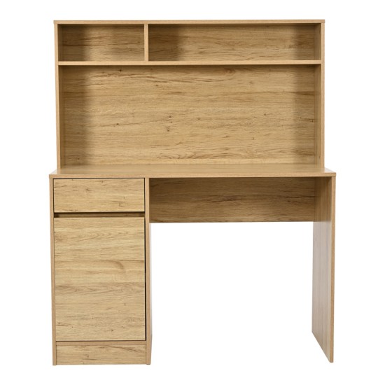 Γραφείο εργασίας Secreta με ράφι σε oak απόχρωση 110x50x135εκ Γραφείο εργασίας Secreta με ράφι σε oak απόχρωση 110x50x135εκ