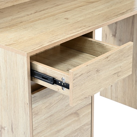 Γραφείο εργασίας Secreta με ράφι σε oak απόχρωση 110x50x135εκ Γραφείο εργασίας Secreta με ράφι σε oak απόχρωση 110x50x135εκ