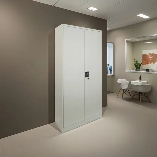 Μεταλλική ντουλάπα Ugren  ανοιχτό γκρι 90x40x180εκ