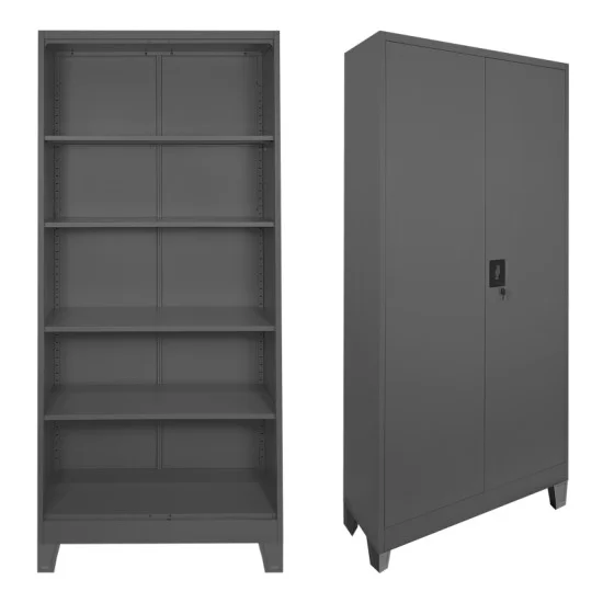 Μεταλλική ντουλάπα Ugren  ανθρακί 90x40x190εκ