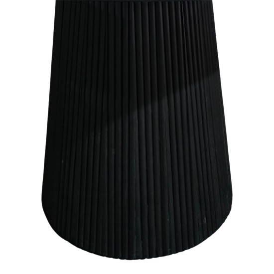 Τραπέζι Canicule  μασίφ ξύλο ακακίας σε μαύρη απόχρωση Φ120x75εκ