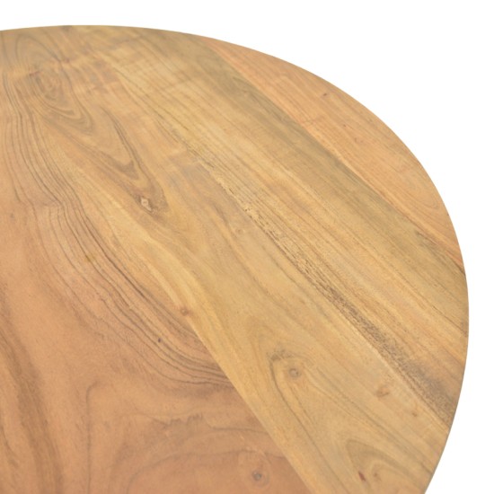 Τραπέζι σαλονιού Radiane  μασίφ ξύλο ακακίας σε φυσική απόχρωση Φ80x40εκ