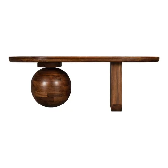 Τραπέζι σαλονιού Kane  μασίφ ξύλο ακακίας καρυδι 110x72x38εκ