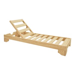 Ξαπλώστρα Fendy  ξύλο ελάτου σε φυσική απόχρωση 71.5x200x24εκ Ξαπλώστρα Fendy  ξύλο ελάτου σε φυσική απόχρωση 71.5x200x24εκ