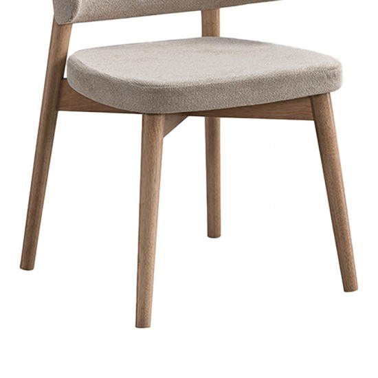 Καρέκλα Siena  rubberwood σε φυσική-μπεζ απόχρωση 48x50x81εκ