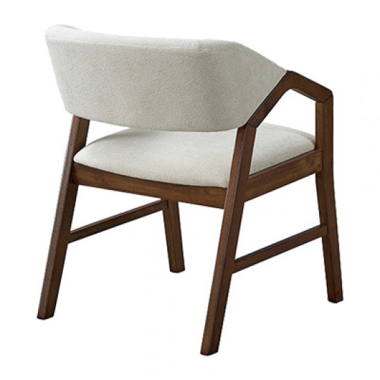Πολυθρόνα Livia rubberwood σε καρυδί-εκρού απόχρωση 47.5x54.5x78εκ Πολυθρόνα Livia rubberwood σε καρυδί-εκρού απόχρωση 47.5x54.5x78εκ