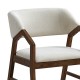 Πολυθρόνα Livia rubberwood σε καρυδί-εκρού απόχρωση 47.5x54.5x78εκ Πολυθρόνα Livia rubberwood σε καρυδί-εκρού απόχρωση 47.5x54.5x78εκ