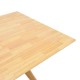 Τραπέζι Raffles  rubberwood με mdf σε φυσική απόχρωση 150x90x76εκ