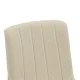 Καρέκλα Dalby  εκρού ύφασμα καρυδί rubberwood 50x45x85,5εκ