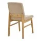 Καρέκλα Dalby  μπεζ ύφασμα sonoma rubberwood 50x45x85,5εκ