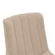 Καρέκλα Dalby  μπεζ ύφασμα sonoma rubberwood 50x45x85,5εκ