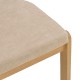 Καρέκλα Genoa  sonoma rubberwood και μπεζ ύφασμα 50x43x82εκ