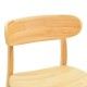 Καρέκλα Lumnia  rubberwood σε φυσική απόχρωση 46x50x76εκ