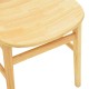 Καρέκλα Lumnia  rubberwood σε φυσική απόχρωση 46x50x76εκ