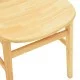 Καρέκλα Lumnia  rubberwood σε φυσική απόχρωση 46x50x76εκ