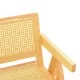 Πολυθρόνα Winslow  rubberwood-rattan σε φυσική απόχρωση 51x54x80εκ