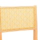 Καρέκλα Winslow  rubberwood-rattan σε φυσική απόχρωση 46x58x80εκ