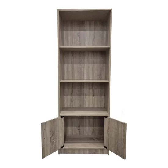 Βιβλιοθήκη Tekaro  σε sonoma απόχρωση 60x29x166εκ