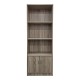 Βιβλιοθήκη Tekaro  σε sonoma απόχρωση 60x29x166εκ