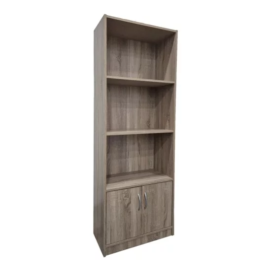 Βιβλιοθήκη Tekaro  σε sonoma απόχρωση 60x29x166εκ