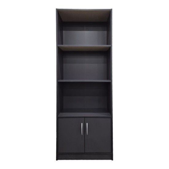 Βιβλιοθήκη Tekaro  σε ανθρακί απόχρωση 60x29x166εκ