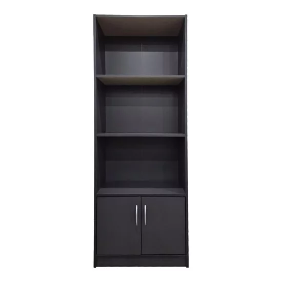 Βιβλιοθήκη Tekaro  σε ανθρακί απόχρωση 60x29x166εκ