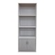 Βιβλιοθήκη Tekaro σε λευκή απόχρωση 60x29x166εκ Βιβλιοθήκη Tekaro σε λευκή απόχρωση 60x29x166εκ