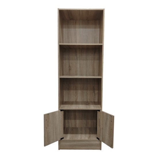 Βιβλιοθήκη Tekaro I  σε sonoma απόχρωση 57x33x180εκ