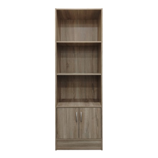 Βιβλιοθήκη Tekaro I  σε sonoma απόχρωση 57x33x180εκ