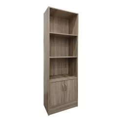 Βιβλιοθήκη Tekaro  σε sonoma απόχρωση 57x33x180εκ