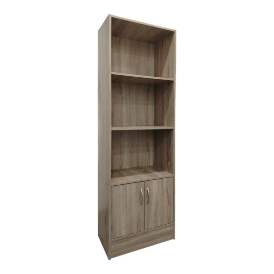 Βιβλιοθήκη Tekaro I  σε sonoma απόχρωση 57x33x180εκ