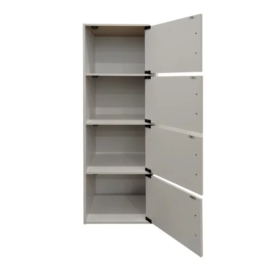 Ντουλάπι-στήλη Gabino I  σε λευκή απόχρωση  40x34.5x120εκ
