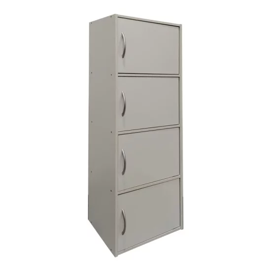 Ντουλάπι-στήλη Gabino I  σε λευκή απόχρωση  40x34.5x120εκ