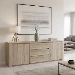 Μπουφές Kalya  σε sonoma απόχρωση 220x49x89.5εκ