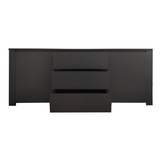 Μπουφές Kalya  σε ανθρακί απόχρωση 220x49x89.5εκ