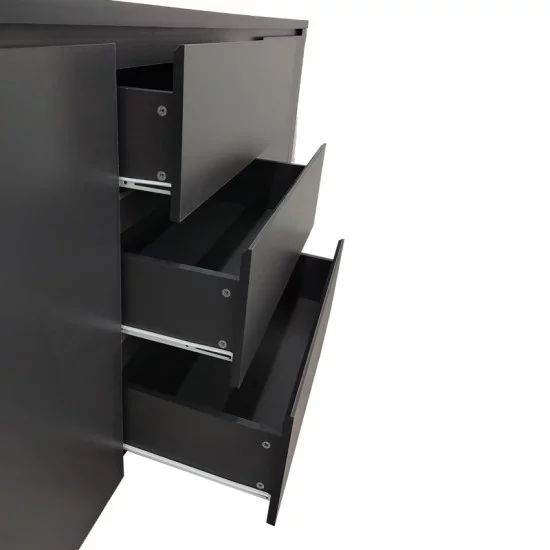 Μπουφές Kalya  σε ανθρακί απόχρωση 220x49x89.5εκ