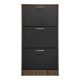 Παπουτσοθήκη Savaz  σε oak-ανθρακί απόχρωση 60x24x114εκ