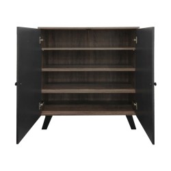 Παπουτσοθήκη-ντουλάπι Cathi  σε oak - anthracite απόχρωση 80x34x95εκ Παπουτσοθήκη-ντουλάπι Cathi  σε oak - anthracite απόχρωση 80x34x95εκ
