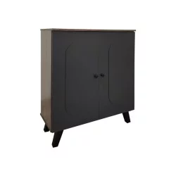 Παπουτσοθήκη-ντουλάπι Cathi  σε oak - anthracite απόχρωση 80x34x95εκ