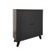 Παπουτσοθήκη-ντουλάπι Cathi  σε oak - anthracite απόχρωση 80x34x95εκ