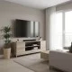 Έπιπλο τηλεόρασης Sasa  σε sonoma απόχρωση 120x35x41.5εκ
