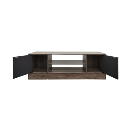 Έπιπλο τηλεόρασης Sasa  σε oak-ανθρακί απόχρωση 120x35x41.5εκ