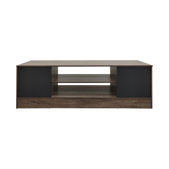 Έπιπλο τηλεόρασης Sasa  σε oak-ανθρακί απόχρωση 120x35x41.5εκ