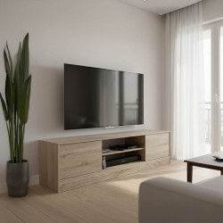 Έπιπλο τηλεόρασης Sasa  σε sonoma απόχρωση 150x35x41.5εκ