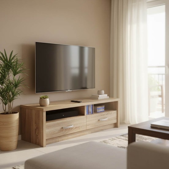 Έπιπλο τηλεόρασης Podizor  σε sonoma απόχρωση 120x45x42.5εκ