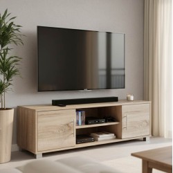 Έπιπλο τηλεόρασης Serank  σε sonoma απόχρωση 120x40x40εκ
