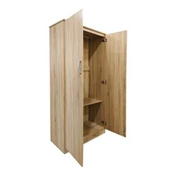 Ντουλάπα δίφυλλη Athos  σε Sonoma απόχρωση 80x42x180εκ